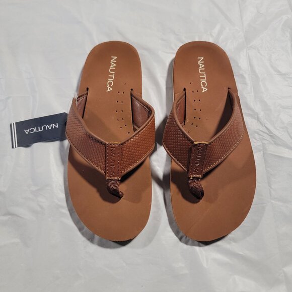 NWT Nautica Malik Women's Leather Sandals - Picture 1 of 5